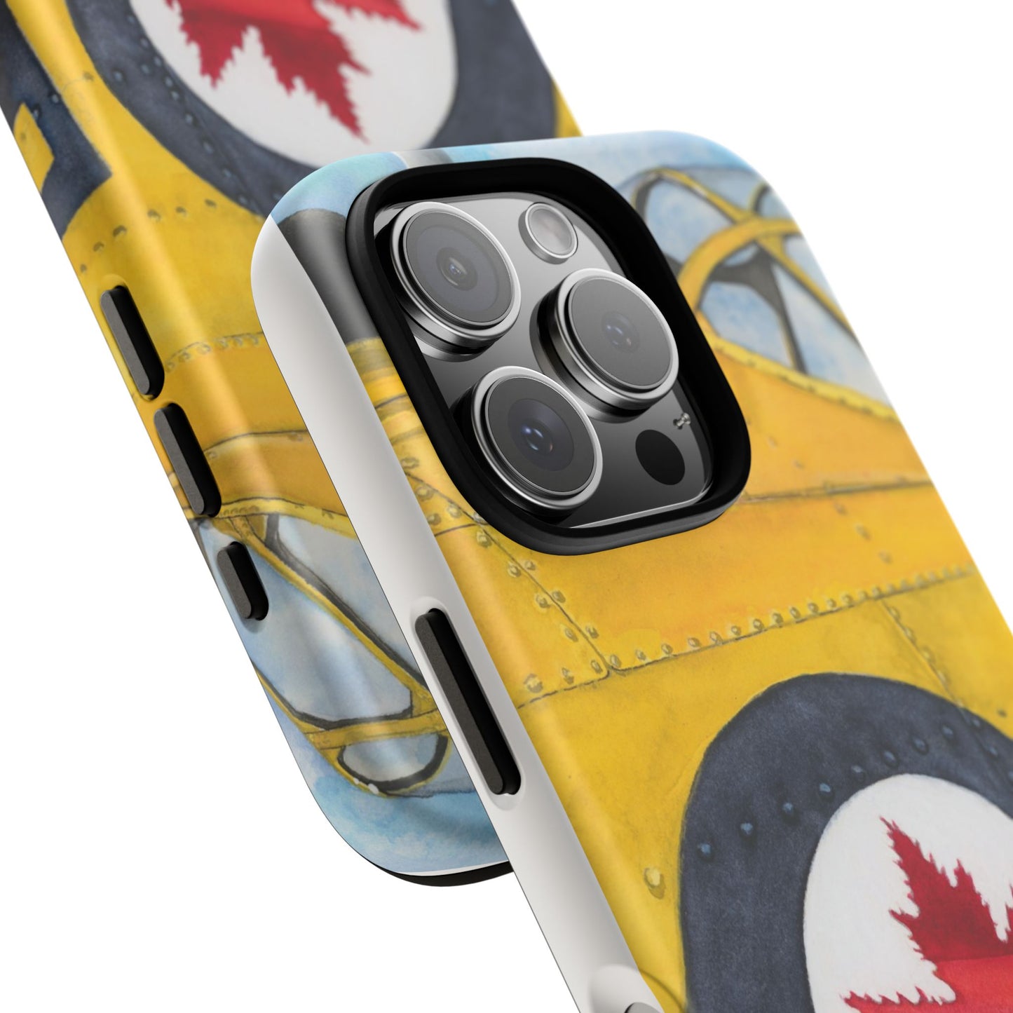 Canadian Vintage Airplane Phone Case - Tough Cases with Maple Leaf Design - Aviation Art Print