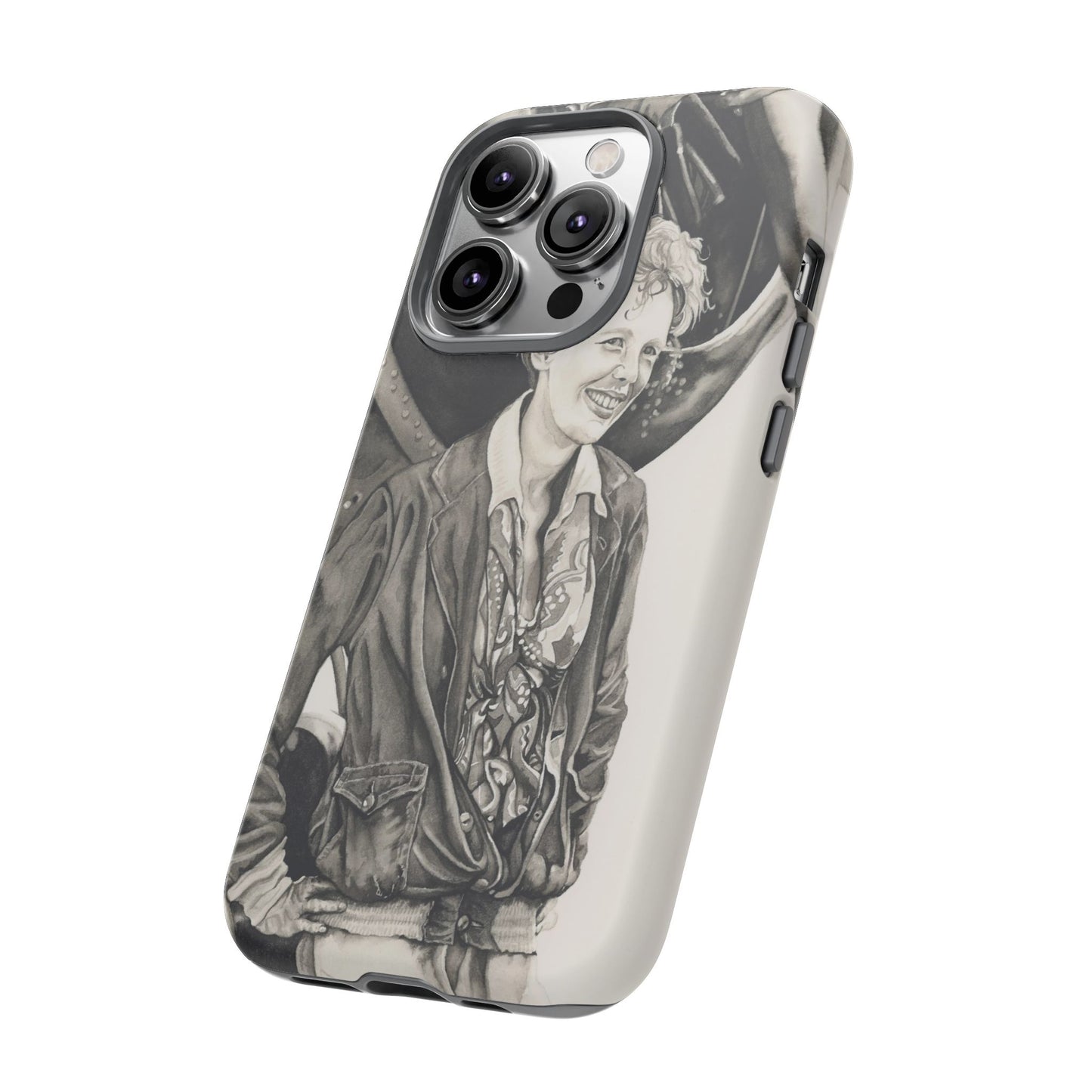 Adventure Spirit Phone Case with Vintage Pilot Design - Watercolor Art by Sarah Whyte
