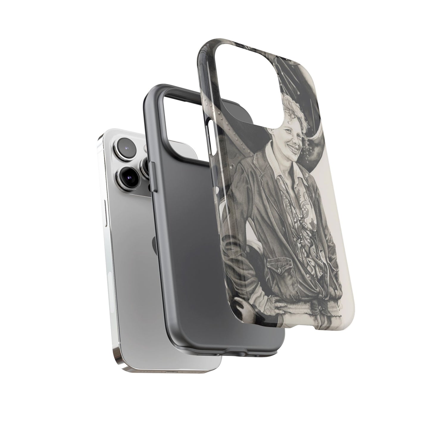 Adventure Spirit Phone Case with Vintage Pilot Design - Watercolor Art by Sarah Whyte