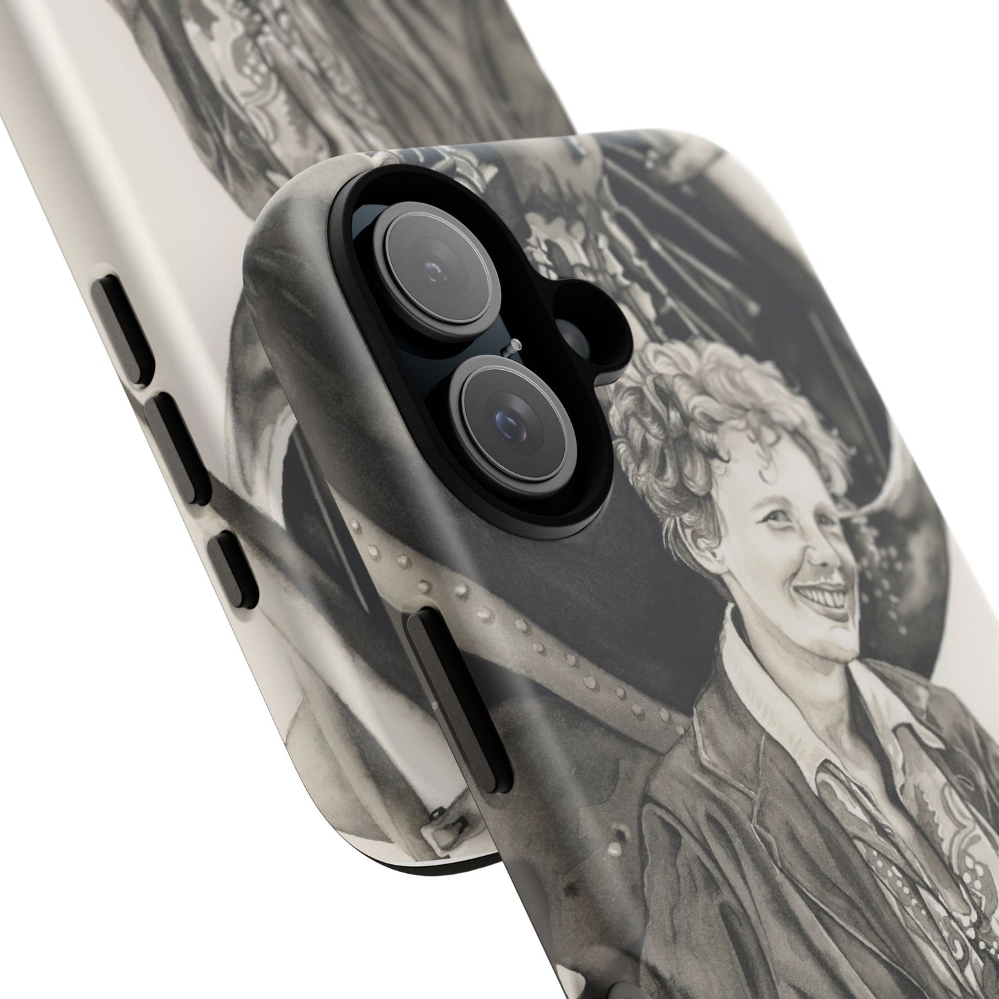 Adventure Spirit Phone Case with Vintage Pilot Design - Watercolor Art by Sarah Whyte