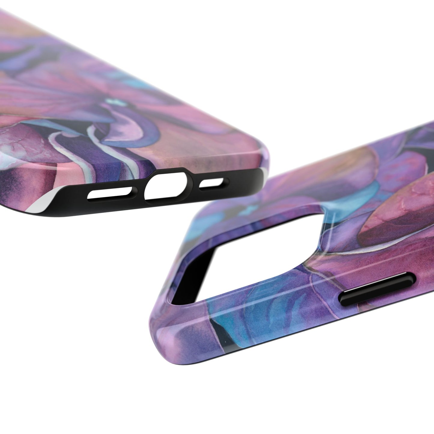 Floral Tough Phone Case - Stylish Protection for Nature Lovers - Floral Watercolor Print