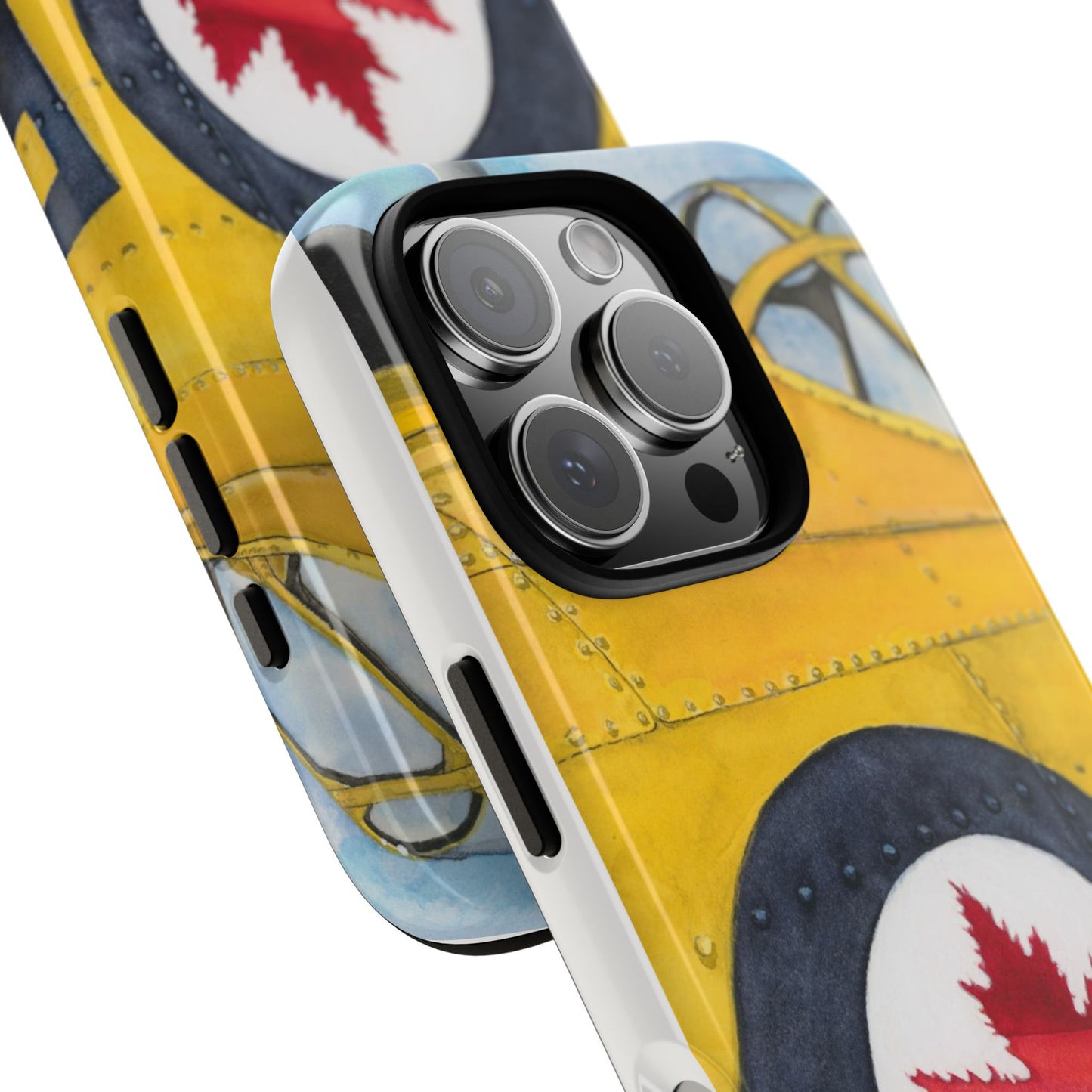 Canadian Vintage Airplane Phone Case - Tough Cases with Maple Leaf Design - Aviation Art Print