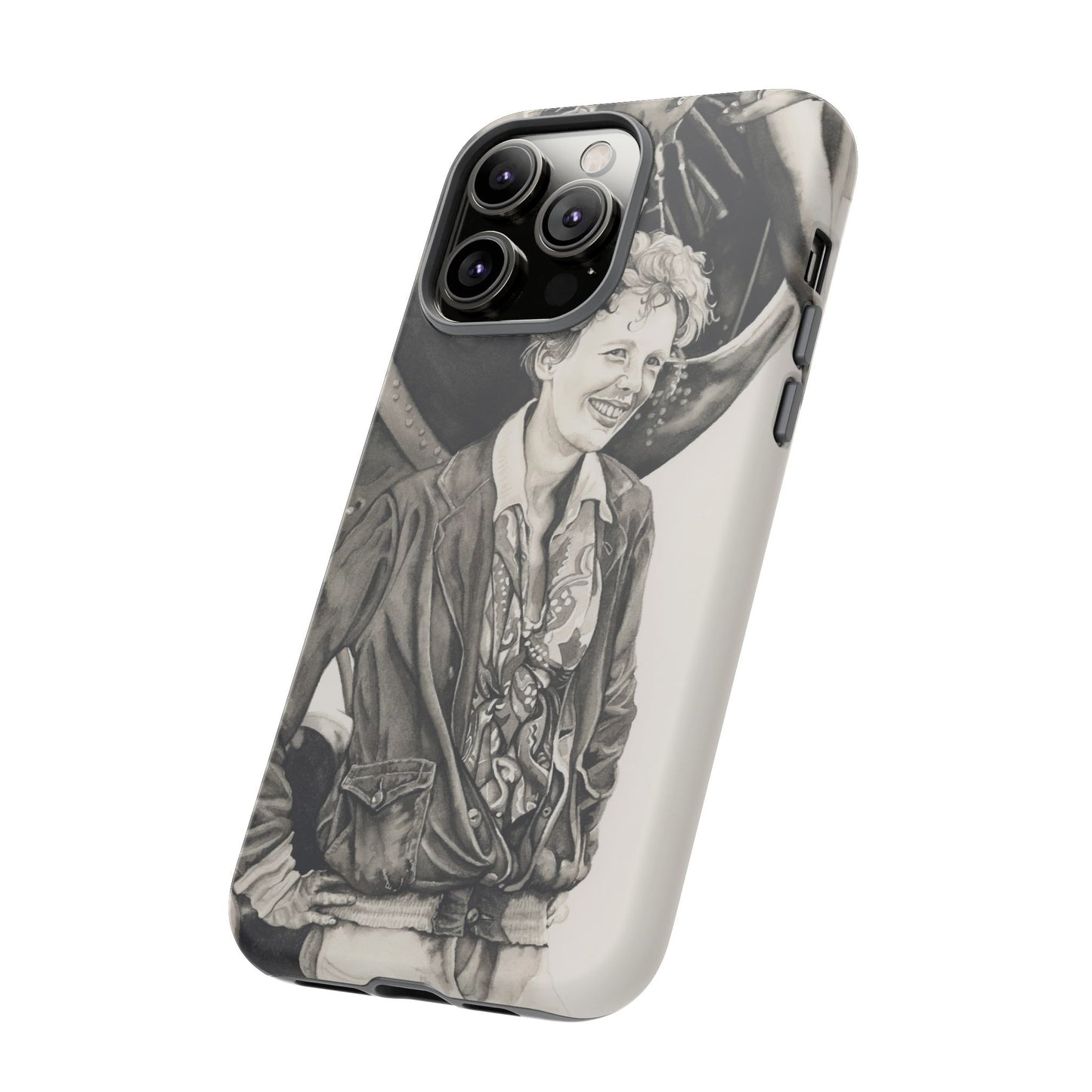 Adventure Spirit Phone Case with Vintage Pilot Design - Watercolor Art by Sarah Whyte