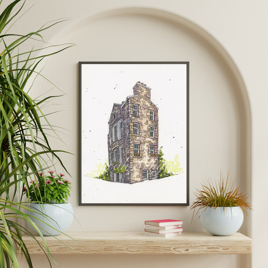 Edinburgh Charm Print - Watercolor Art by Sarah Whyte