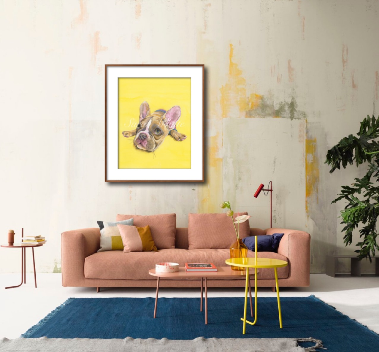 French Kiss Print - Watercolor Art by Sarah Whyte