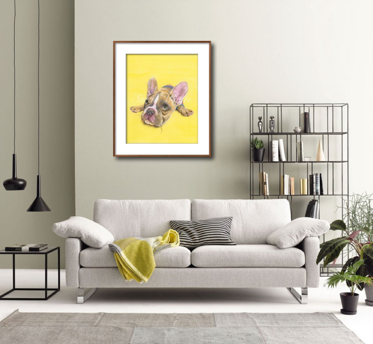 French Kiss Print - Watercolor Art by Sarah Whyte