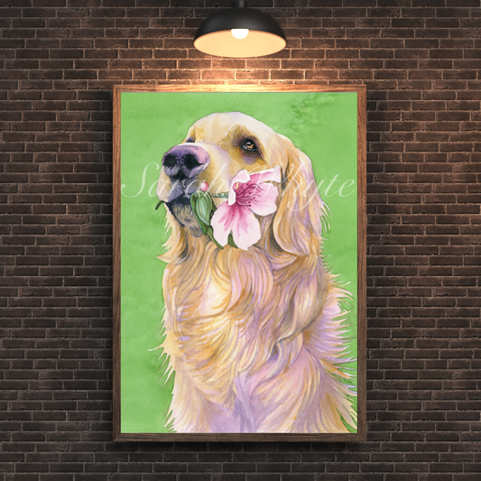 Golden Spring Print - Watercolor Art by Sarah Whyte