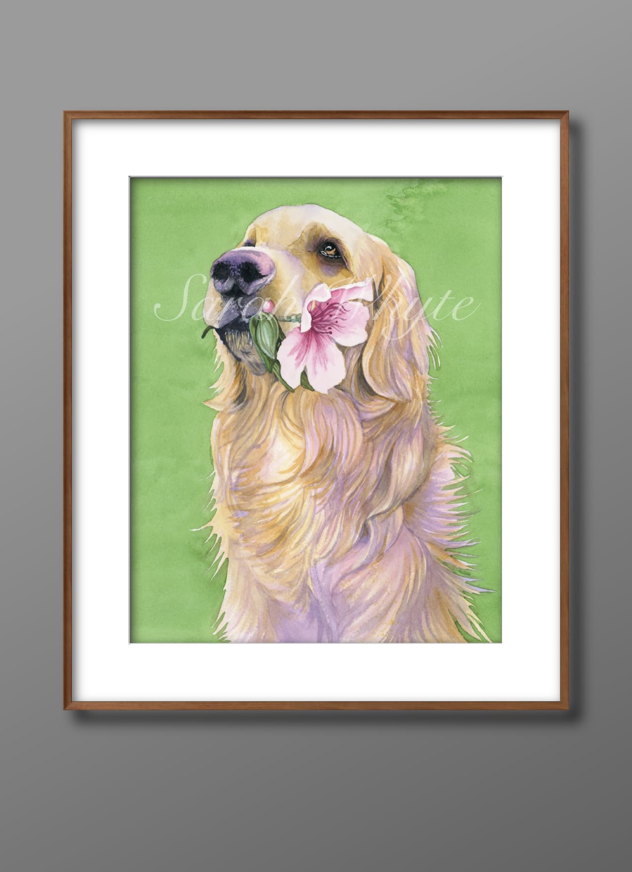 Golden Spring Print - Watercolor Art by Sarah Whyte