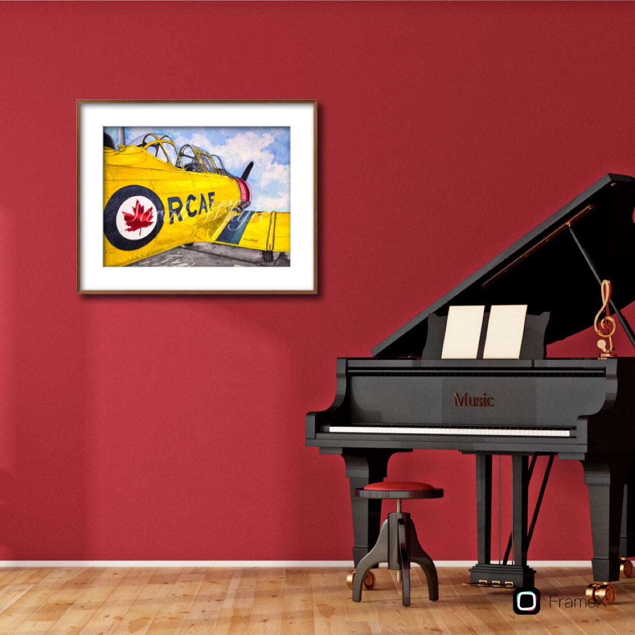 North American Harvard Mk. IV Print - Aviation Art Print