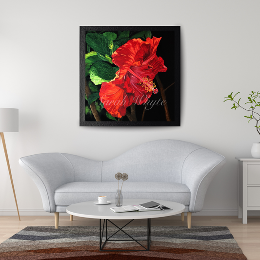 Hawaiian Hibiscus Print - Watercolor Art by Sarah Whyte