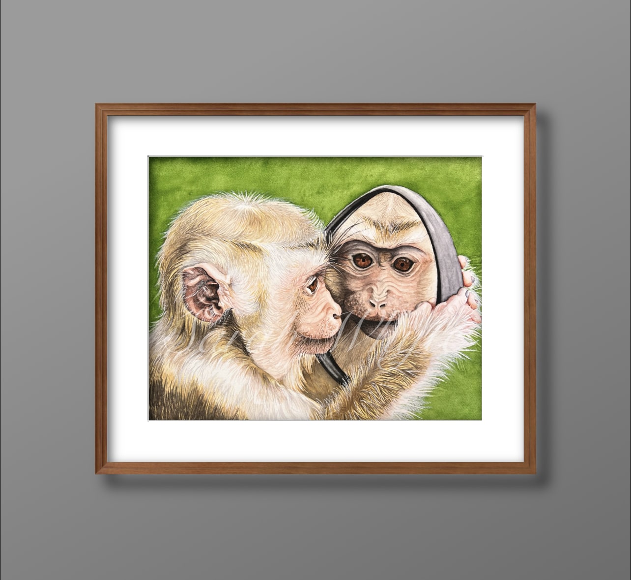 Monkey See Print - Watercolor Art by Sarah Whyte
