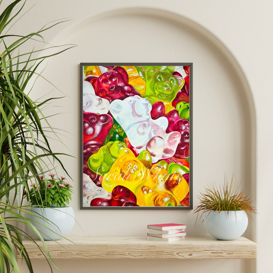 Sugar Addict Print - Watercolor Art by Sarah Whyte