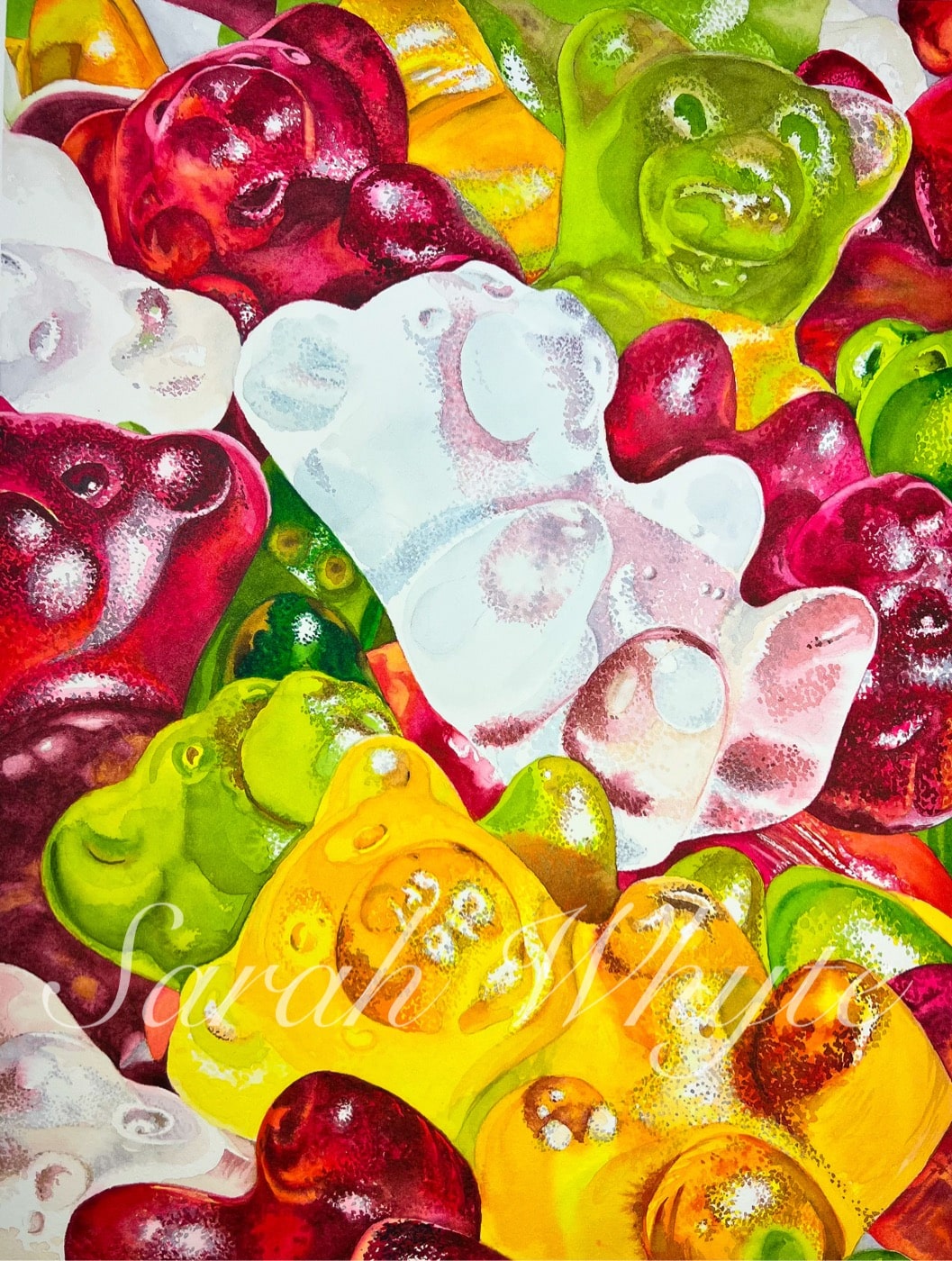 Sugar Addict Print - Watercolor Art by Sarah Whyte