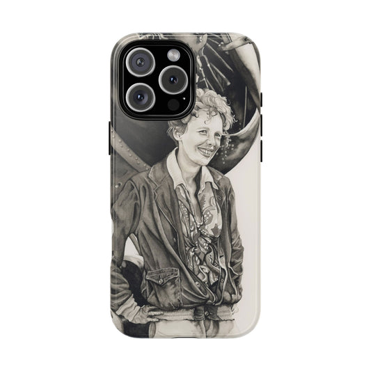 Adventure Spirit Phone Case with Vintage Pilot Design - Watercolor Art by Sarah Whyte