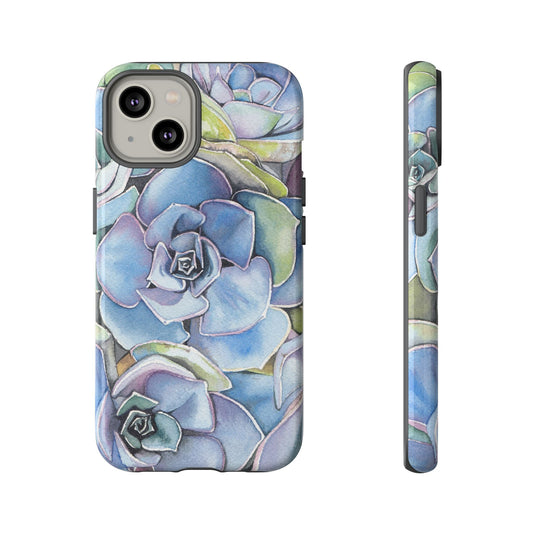 Floral Phone Case - Succulent Design for Nature Lovers - Floral Watercolor Print