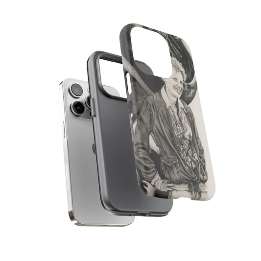Adventure Spirit Phone Case with Vintage Pilot Design - Watercolor Art by Sarah Whyte