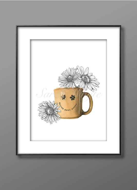 Better Days Ahead Print - Watercolor Art by Sarah Whyte