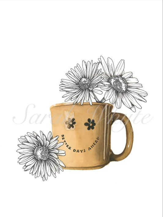 Better Days Ahead Print - Watercolor Art by Sarah Whyte