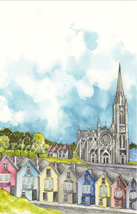 Cobh Color Print - Watercolor Art by Sarah Whyte