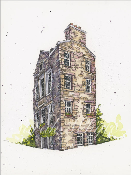 Edinburgh Charm Print - Watercolor Art by Sarah Whyte