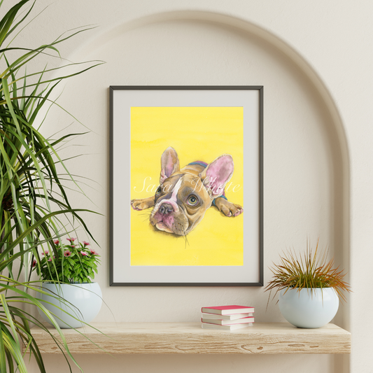 French Kiss Print - Watercolor Art by Sarah Whyte