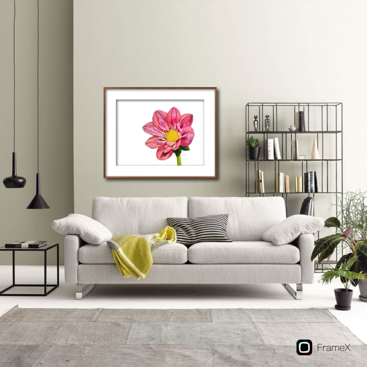 Giggles Dahlia Print - Floral Watercolor Print