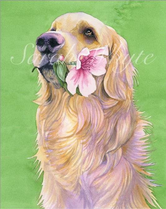 Golden Spring Print - Watercolor Art by Sarah Whyte