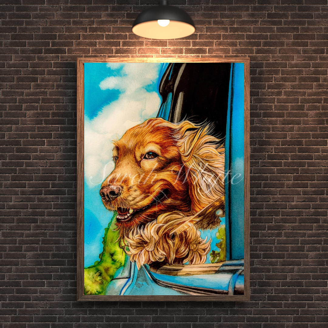 Good Boi Print - Watercolor Art by Sarah Whyte