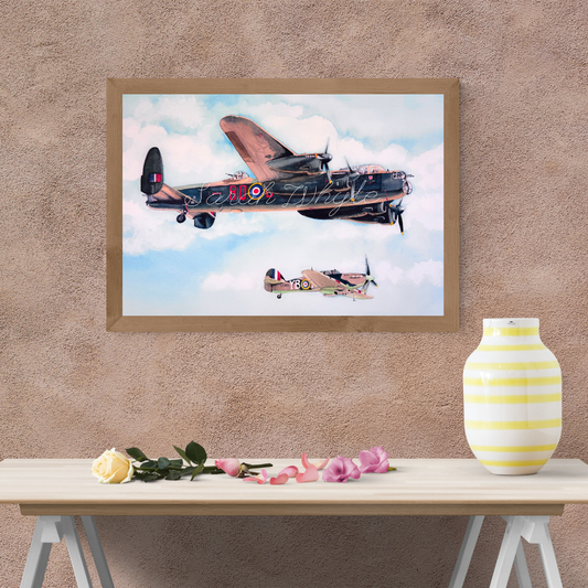 Lancaster Bomber & Spitfire Duo - “Guardians of the Skies”