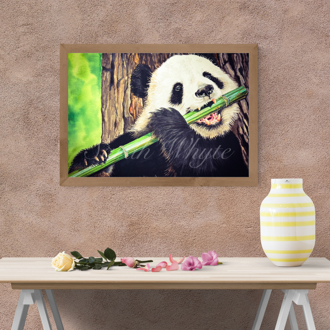 Panda Print - Wildlife Watercolor Print
