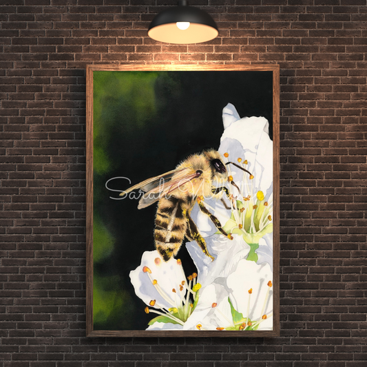 Pollen Party Print - Watercolor Art by Sarah Whyte