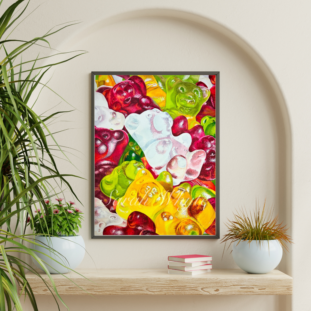 Sugar Addict Print - Watercolor Art by Sarah Whyte