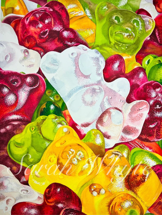 Sugar Addict Print - Watercolor Art by Sarah Whyte