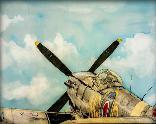Décoration murale Spitfire Battle par Nigel Chilvers | FR